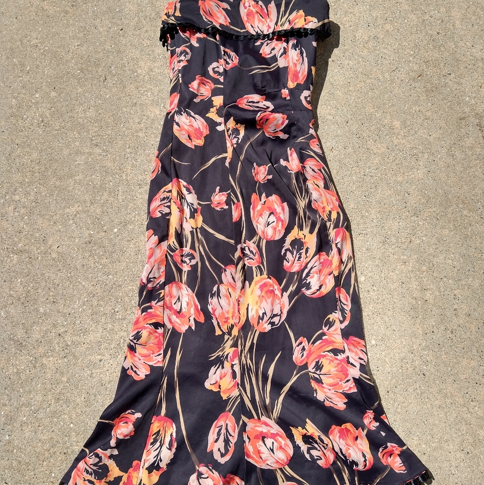 Vintage floral tube dress